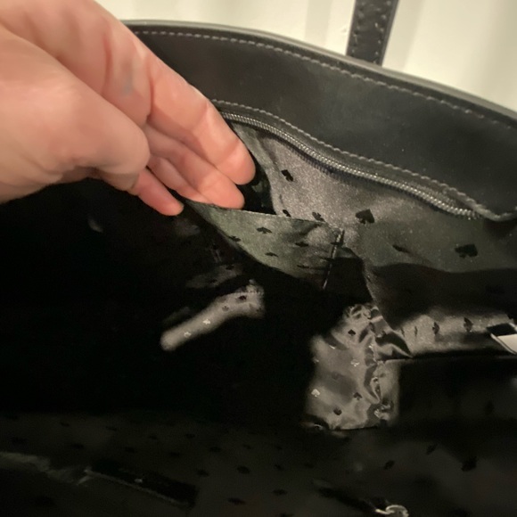 KATE ♠️ SPADE Lali tote in black with adorable tie on🍉🍉 - Picture 11 of 13